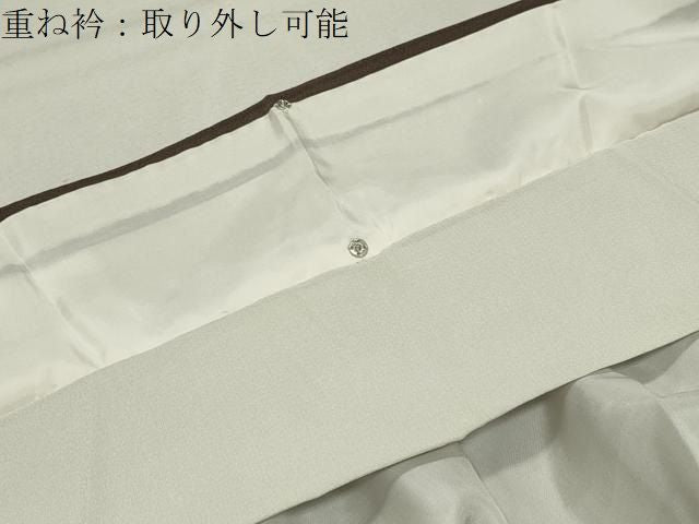 平和屋着物●訪問着 総刺繍 雲取り花文 金糸 正絹 逸品 CABM5290gh