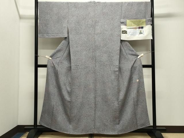 平和屋着物●京友禅作家 木村勝美 小紋 蒔蝋染 霞文 証紙付き 正絹 逸品 未使用 CABM5304gh