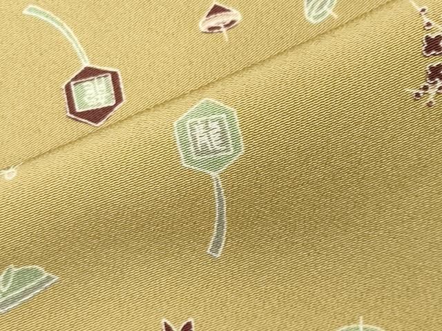 平和屋着物●上質な小紋 玩具文 正絹 逸品 CABM5306gh