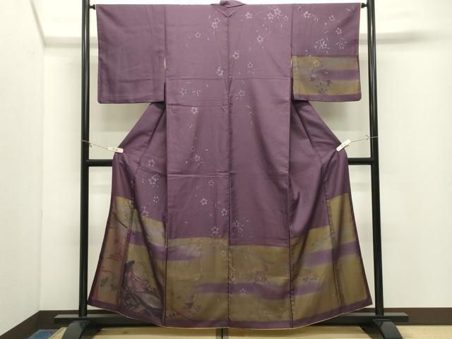 平和屋着物●訪問着 十二単 金彩 やまと金ラベル 正絹 逸品 CABM5309gh