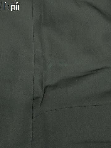 平和屋着物●男性 黒紋付 正絹 逸品 CABM5326gh