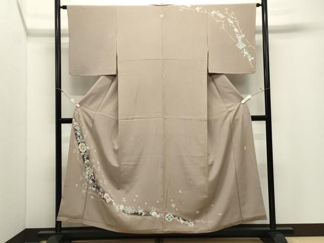 平和屋着物●本加賀友禅作家 和泉衛知 訪問着 花唐草文 暈し染め 正絹 逸品 CABM5331gh