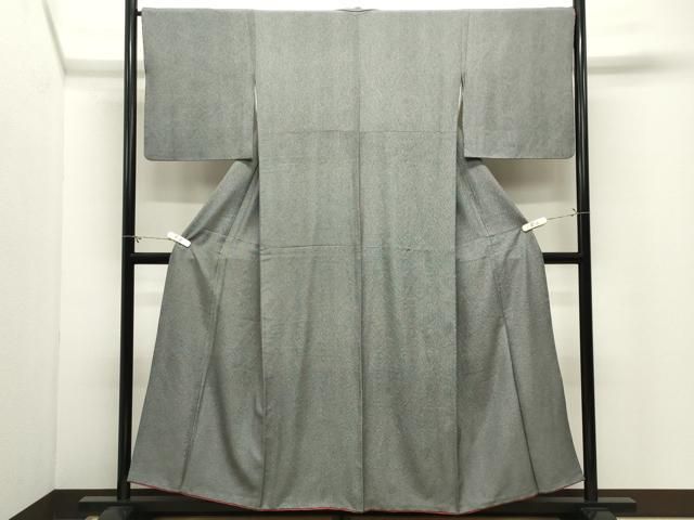 平和屋着物●江戸小紋 鮫小紋柄 黒地 正絹 逸品 CABM5336gh