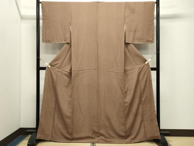 平和屋着物●江戸小紋 抽象文様 正絹 逸品 未使用 CABM5341gh