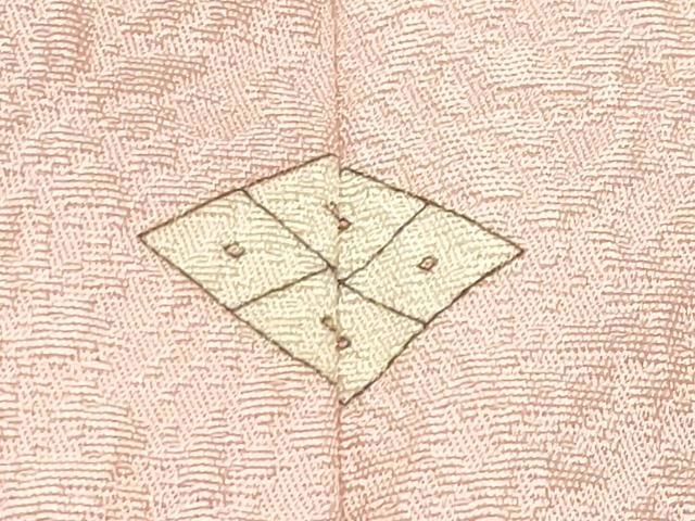 平和屋着物●上質な色無地 舞花地紋 虹色 正絹 逸品 CABM5343gh