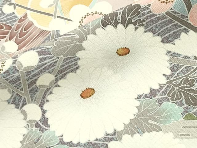 平和屋着物●京友禅作家 山科春宣 色留袖 鴛鴦花文 金彩 正絹 逸品 CABM5348gh