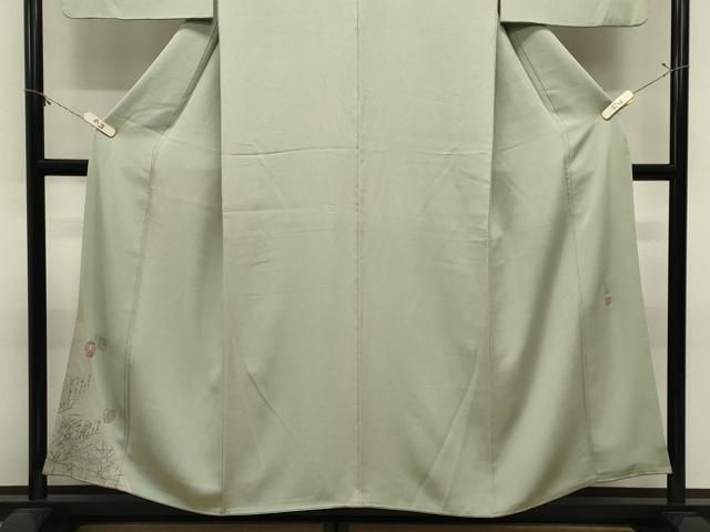 平和屋着物●松尾光琳 色留袖 刺繍 仕覆文 銀彩 鬼しぼ縮緬 正絹 逸品 CABM5358gh