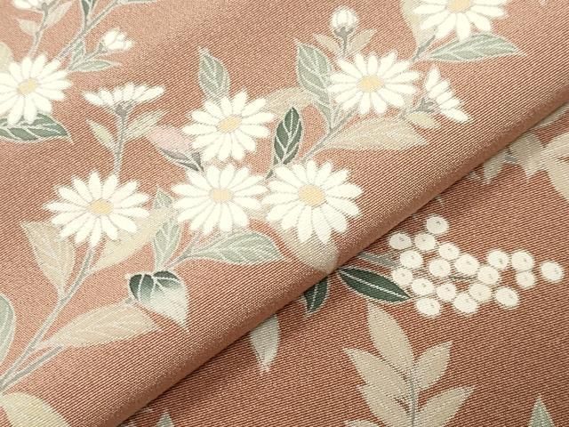 平和屋着物●訪問着 友禅 作家物 草花文 暈し染め 三越扱い 正絹 逸品 未使用 CABM5408gh