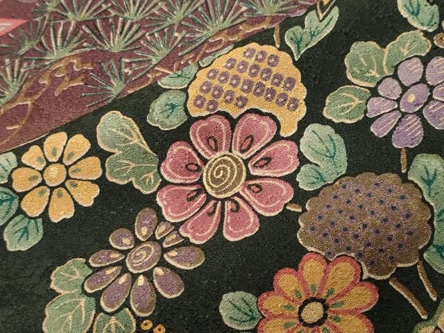 平和屋着物●訪問着 作家物 本草染 松竹梅文 暈し染め 金彩 正絹 逸品 CABM5440gh
