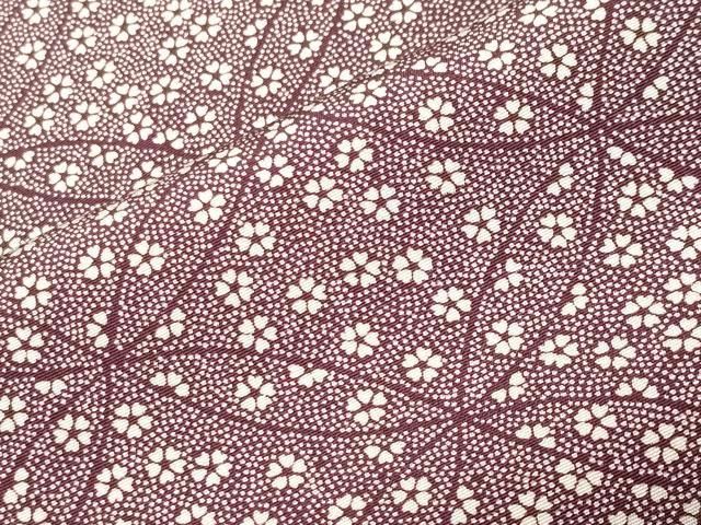 平和屋着物●江戸小紋 作家物 舞花文 正絹 逸品 CABM5448gh