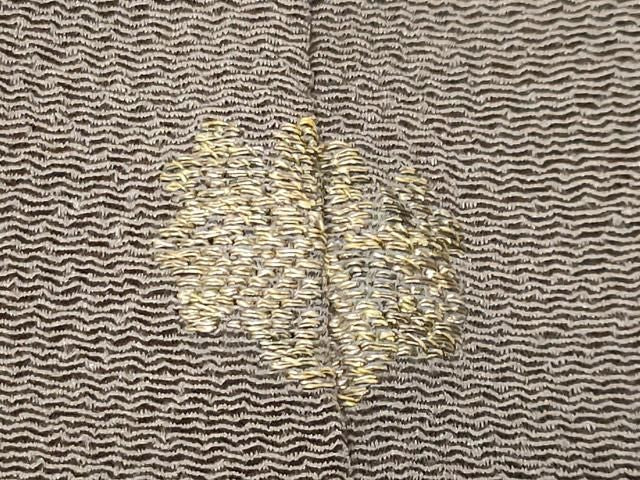 平和屋着物●訪問着 総刺繍 吹き寄せ文 金糸 鬼しぼ縮緬 正絹 逸品 CABM5499gh