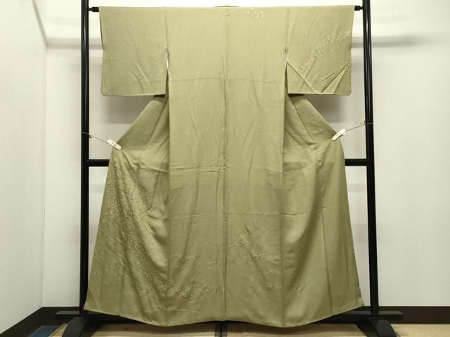 平和屋着物●訪問着 総刺繍 流水花文 金糸 ますいわ屋扱い 正絹 逸品 CABM5505gh