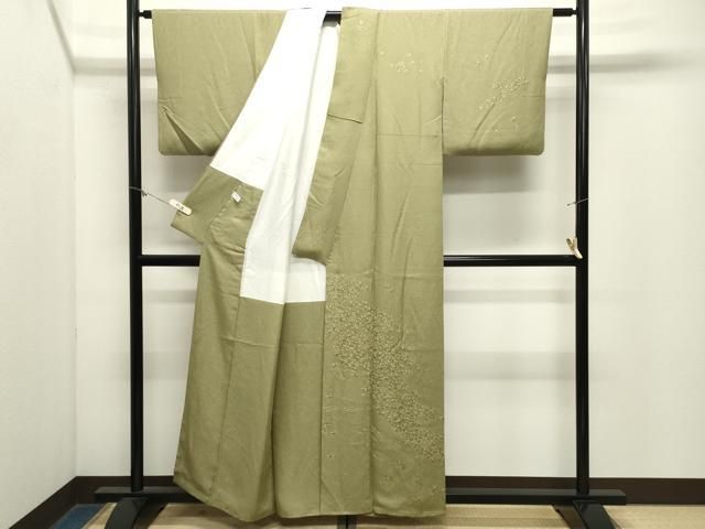 平和屋着物●訪問着 総刺繍 流水花文 金糸 ますいわ屋扱い 正絹 逸品 CABM5505gh
