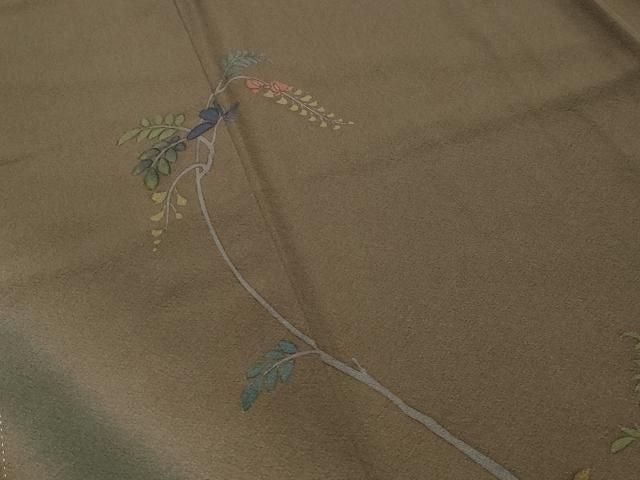 平和屋着物●訪問着 牡丹花文 暈し染め 金彩 健勝苑扱い 正絹 逸品 CABM5510gh