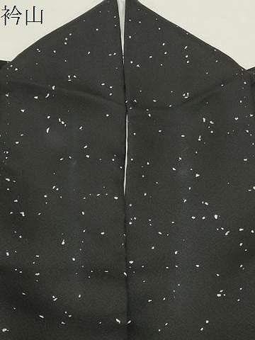 平和屋着物●訪問着 霰文 黒地 正絹 逸品 CABM5514gh