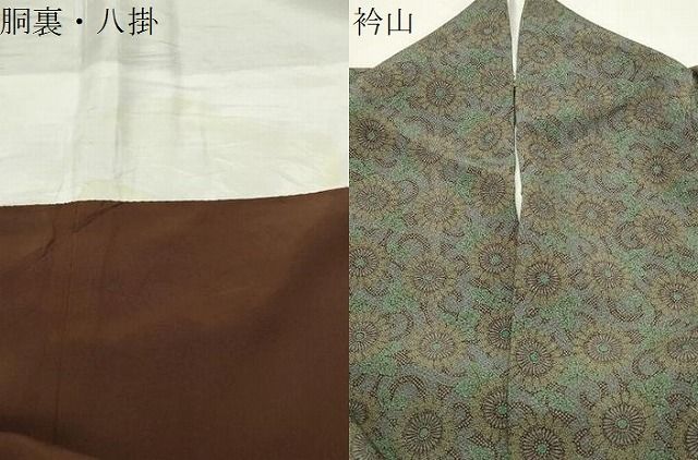平和屋着物●重要無形文化財 人間国宝 中村勇二郎 江戸小紋 古代菊 正絹 逸品 CABM5520gh