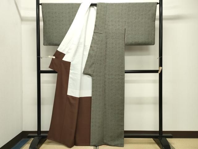 平和屋着物●重要無形文化財 人間国宝 中村勇二郎 江戸小紋 古代菊 正絹 逸品 CABM5520gh