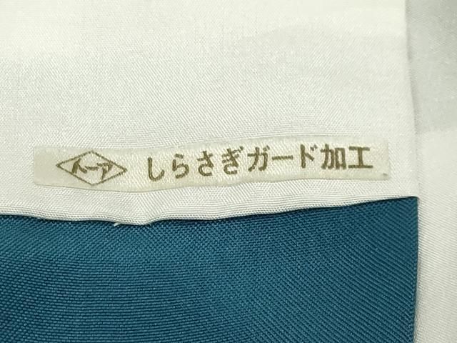 平和屋着物●訪問着 紬地 じゅらく 漢方草木染 遠山風景文 正絹 逸品 CABM5521gh