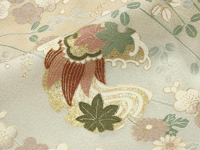 平和屋着物●訪問着 駒刺繍 雪輪重ね宝尽くし文 暈し染め 金彩 正絹 逸品 CABM5532gh