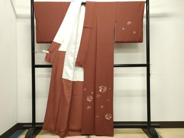 平和屋着物●訪問着 刺繍 宝尽くし花丸文 金彩 正絹 逸品 CABM5538gh