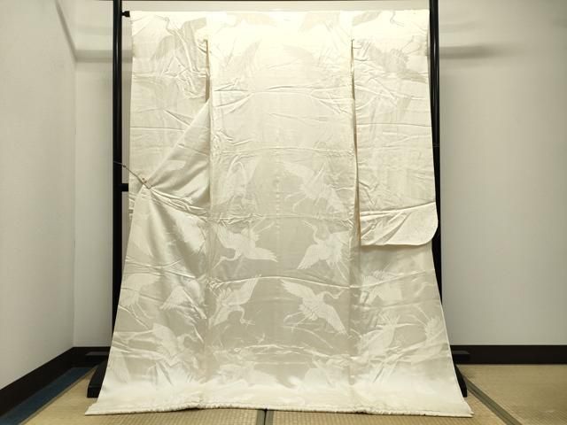 平和屋本店●掛下 打掛 和装 婚礼 花嫁 結婚式 神社挙式 飛鶴地紋 逸品 CABM5548gh