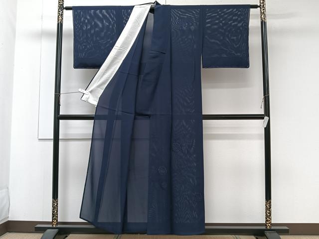 平和屋着物*夏物 中国三大刺繍 スワトウ刺繍 総刺繍 無地絵羽 訪問着 絽 雪輪花文 正絹 逸品 CABM5988xi