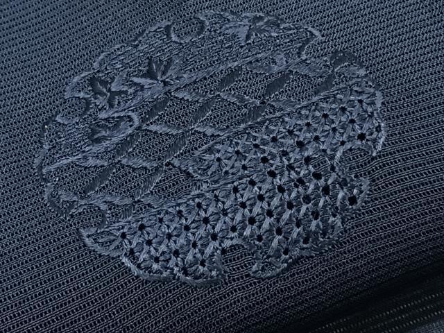 平和屋着物*夏物 中国三大刺繍 スワトウ刺繍 総刺繍 無地絵羽 訪問着 絽 雪輪花文 正絹 逸品 CABM5988xi