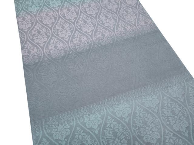 平和屋着物●六通柄袋帯 唐織 横段花文 金糸 正絹 逸品 CABM6051hy