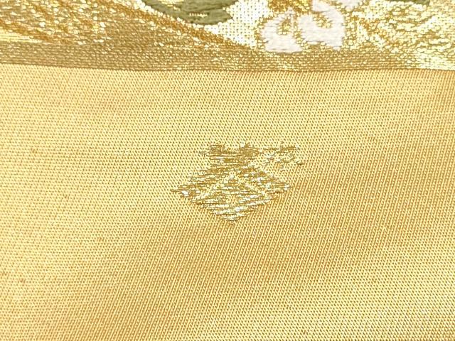 平和屋着物●西陣の名門 本家加納 六通柄袋帯 唐織 正倉院花唐草文 金糸 証紙付き 正絹 逸品 CABM6053hy
