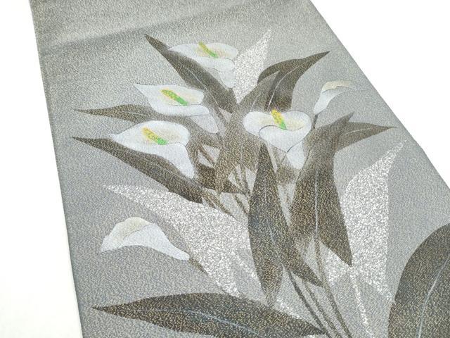 平和屋着物●太鼓柄袋帯 作家物 綴れ カラー 金糸 正絹 逸品 CABM6087hy