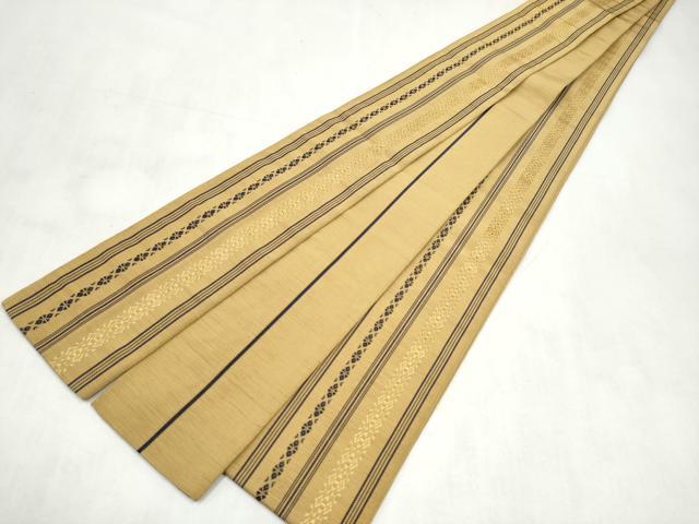 平和屋着物●男性 本場筑前博多織 角帯 献上 正絹 逸品 CABM6143hy