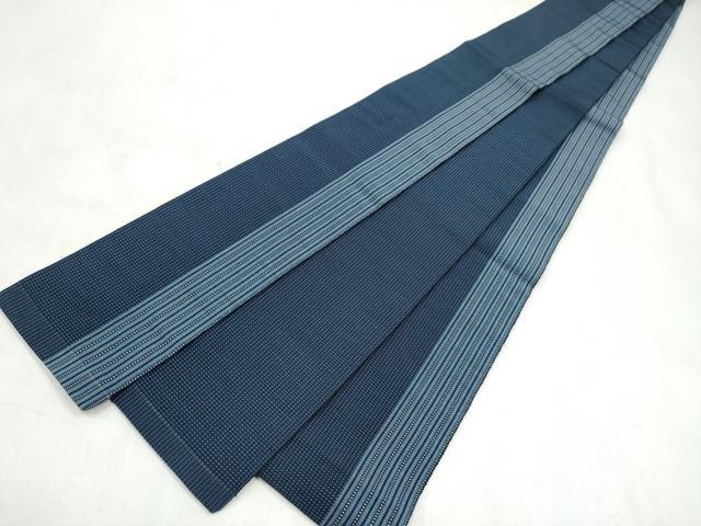 平和屋着物●男性 本場筑前博多織 角帯 間道 正絹 逸品 CABM6159hy