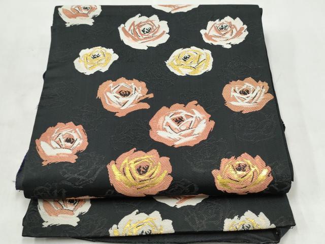 平和屋着物●アンティーク 大正ロマン 九寸名古屋帯 雲龍 金銀糸 正絹 逸品 CABM6189hy