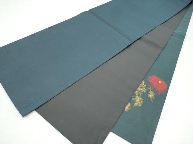 平和屋着物●太鼓柄袋帯 枝菊文 正絹 逸品 CABM6199hy