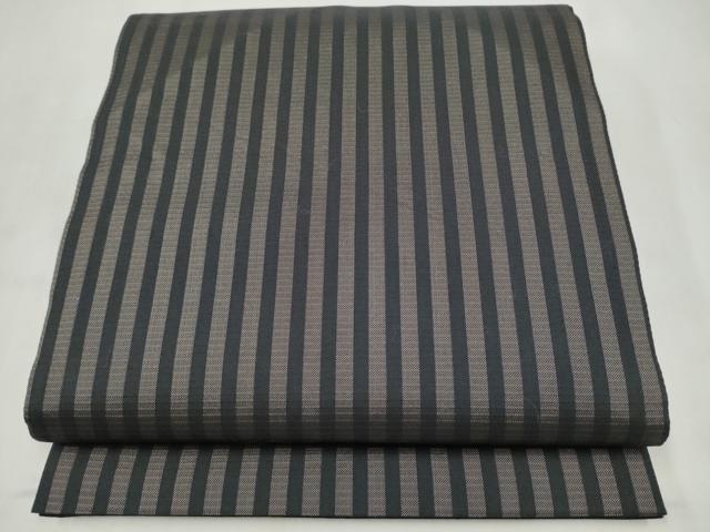 平和屋着物●両面 六通柄袋帯 紬地 草花文 金糸 正絹 逸品 CABM6208hy