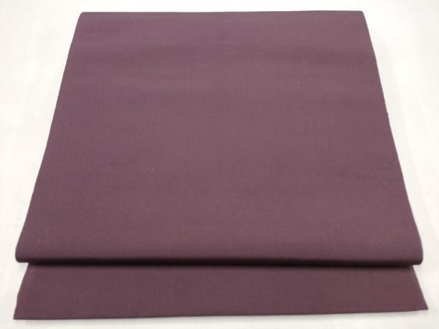 平和屋着物●本場筑前博多織 八寸名古屋帯 紫鳶色 正絹 逸品 CABM6346hy