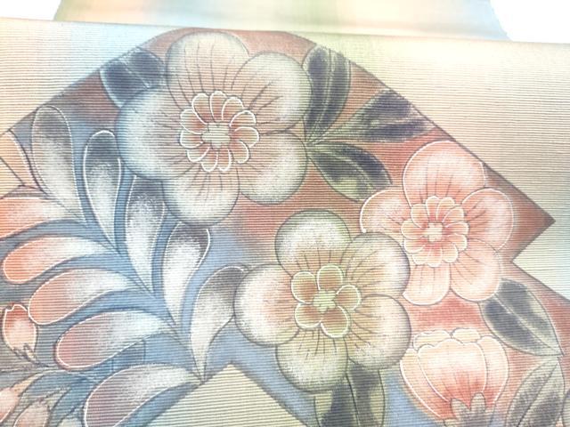 平和屋着物●八寸名古屋帯 紬地 辻が花 正絹 逸品 CABM6350hy