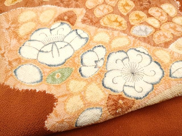 平和屋着物●九寸名古屋帯 辻が花 鬼しぼ縮緬 正絹 逸品 CABM6395hy