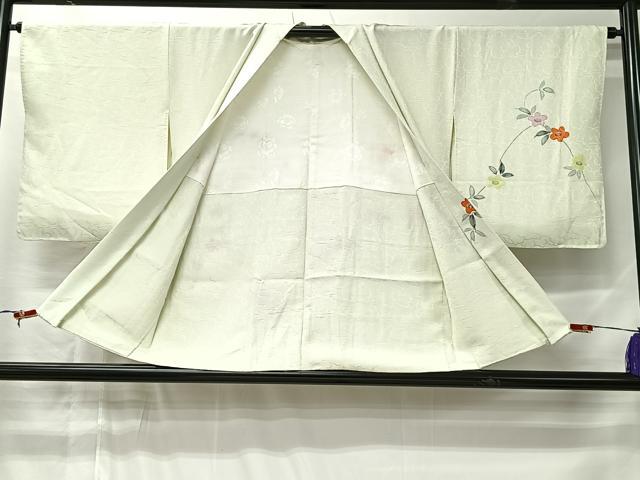 平和屋着物#羽織 手描き 草花文 正絹 逸品 CABM6415ua