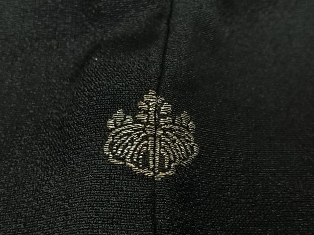 平和屋着物#羽織 寿光織 霞文 黒地 金銀糸 正絹 逸品 CABM6446ua