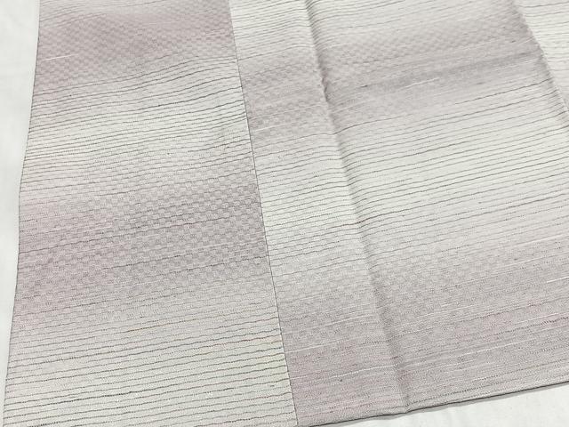 平和屋着物#道中着 紬地 市松織 霞文 暈し染め やまと誂製 正絹 逸品 CABM6542ua