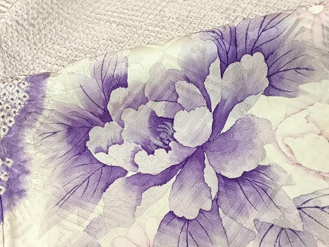 平和屋着物■豪華振袖 絞り 流水草花文 正絹 逸品 CABM6590ua
