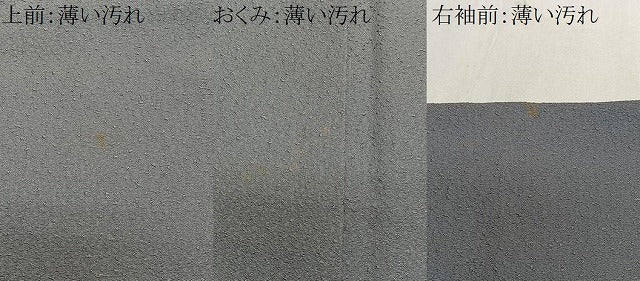 平和屋着物■上質な色無地 鼠色 正絹 逸品 CABM6614ua