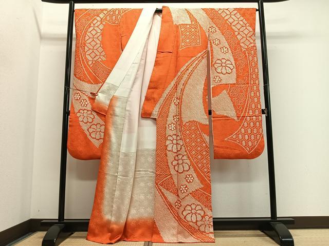 平和屋着物■豪華振袖 駒刺繍 絞り 束ね熨斗花文 正絹 逸品 CABM6633ua