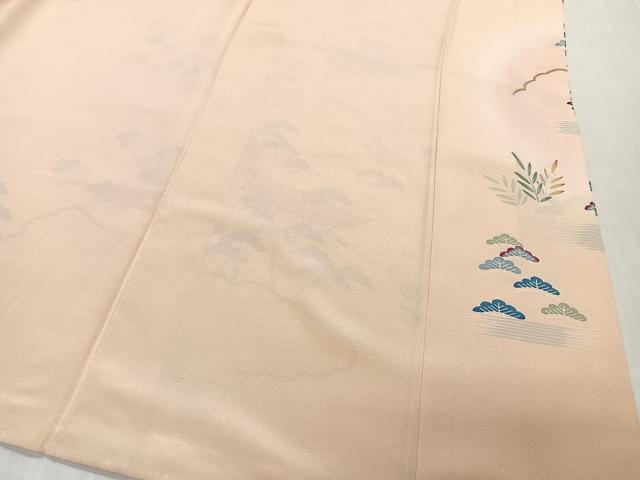 平和屋着物■訪問着 飛鶴風景文 正絹 逸品 CABM6644ua
