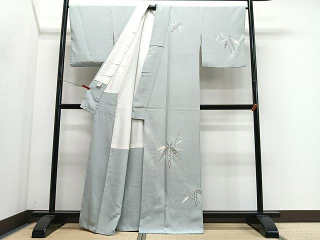 平和屋着物■訪問着 作家物 枝葉文 正絹 逸品 CABM6682ua