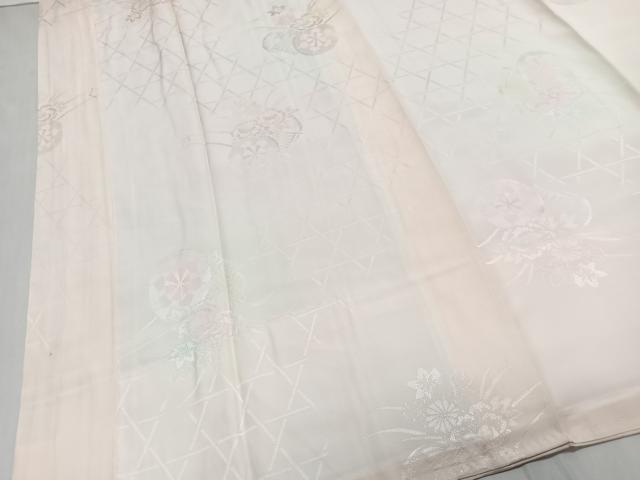 平和屋着物■長襦袢 袷 花車地紋 暈し染め 正絹 逸品 CABM6712ua