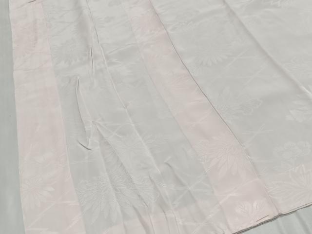 平和屋着物■長襦袢 袷 草花地紋 桜色 正絹 逸品 CABM6745ua