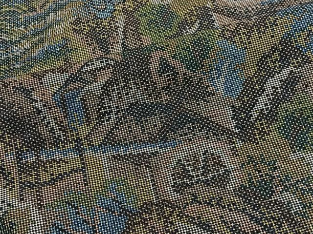平和屋着物■本場大島紬 7マルキ 風景文 正絹 逸品 CABM6756ua