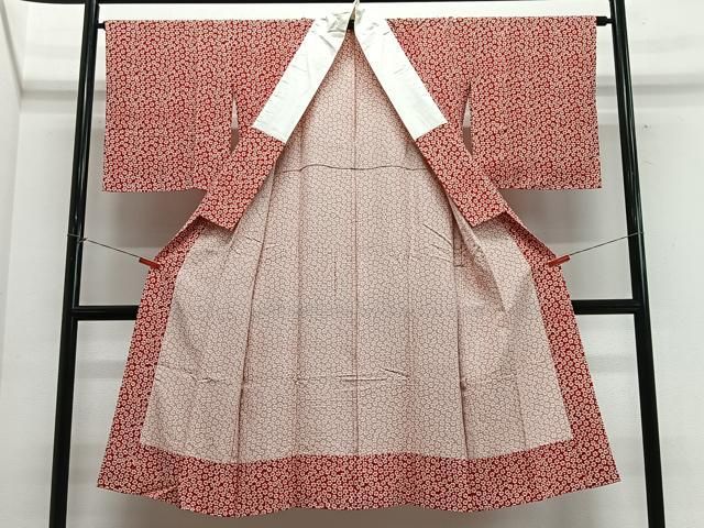 平和屋着物■長襦袢 無双仕立て 花尽し 正絹 逸品 未使用 CABM6787ua